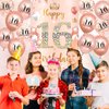 16th Birthday Party Decorations for Girls Rose Gold Happy 16th Birthday Banner with 18pcs 16th Balloons 16th Door Cover Backdrop Set for Girls Boys Birthday Anniversary Party Sign Porch Decor Supplies
