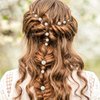Lusofie 36Pcs Pearl Hair Pins Bridal Hair Pearls Wedding Preals for Hair Pearl Bobby Pins Pearl Wedding Hair Pins for Women Girl(6 Sizes)