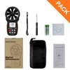 Pro HVAC Anemometer, AP-866A CFM Meter with USB Connect to PC, Air Flow Meter Measure Wind Temperature/Speed Wind chill with MAX/MIN/AVG, Backlight LCD Display for Sailing, HVAC with USB Sync to PC