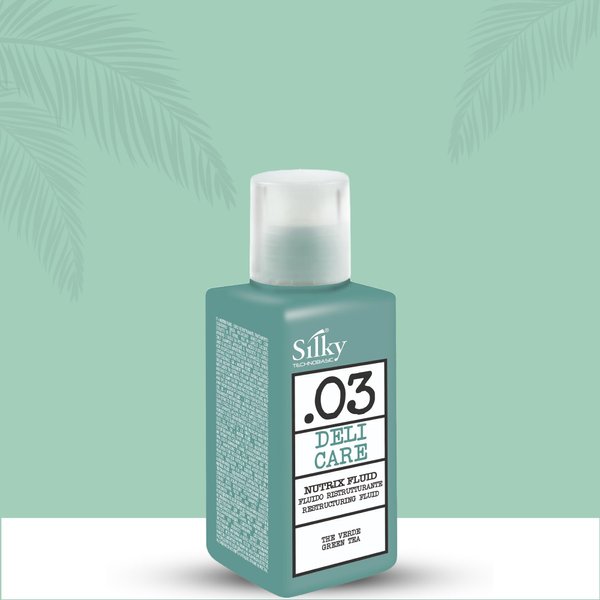 SILKY .03 NUTRIX FLUID SERUM with Green Tea Extract for Instant Leave-In Treatment for Silky Finish and UV Protection 100ml