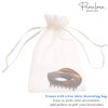 Parcelona French Swift Tortoise Shell Celluloid Covered Spring Medium Jaw Hair Claw Clip Clamp