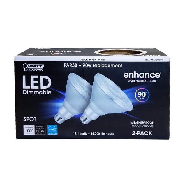Feit Electric PAR38 LED Spot Bright White (2-Pack)