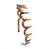 2Pcs Women Comfortable Shark Tooth Comb Headband Hair Band U Toothed Headband Lady Hair Accessory (Dark coffee color + Brown)