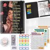 100 Envelopes Money Saving Challenge Binder, A5 Budget Binder with 25 pcs Cash Envelopes, 3 pcs Reusable Laminated Trackers Saving, Money Organizer，African American Women Queen Inspirational