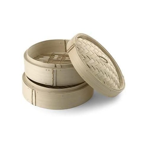 8 inch Bamboo Steamer (Set - 2 racks and 1 lid)