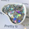 10 Grams/Pack - Sliver Middle Finger Gestures Glitter - Festival Rave Beauty Makeup Face Body Nail Art Decoration LB100