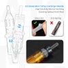Tattoo Cartridge Needles, ATOMUS 10pcs 3RS 5RS 7RS 9RS Round Shader Disposable Tattoo Needle for Pen Rotary Machine Tattoo Supplies (Yellow 7RS 10pcs)