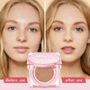 WALULAN Hydra Air Cushion Foundation, Long-Lasting Moisturizer,Glow Finish, Face Contouring Concealer, Brighten Skin Tone
