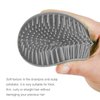 2pcs Scalp Massager Shampoo Brush for Dandruff Removal and Hair Growth, Shower Washing Hair Scrub Brush Tool for Women Men Pet (Black & Grey)