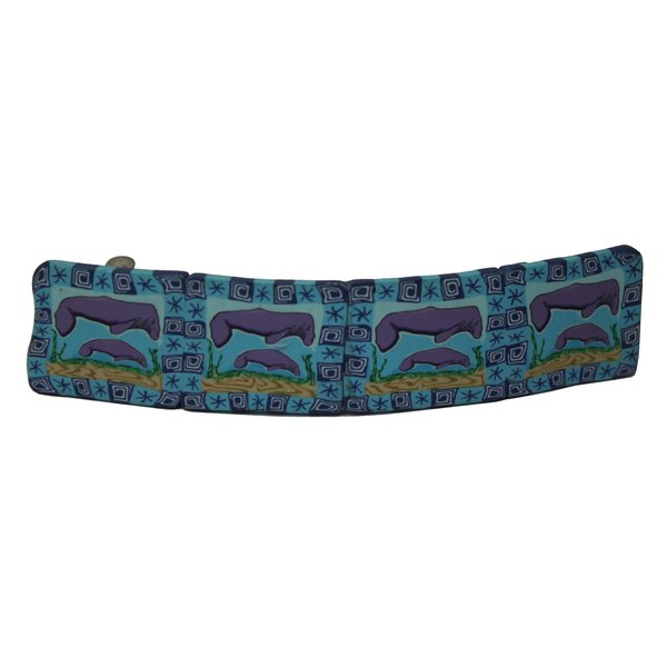 Manatee Psychedelic Hair Barrette (1263)