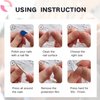 OXIZONA Nail Adhesive Tabs Strong Nail Glue Stickers for Press Ons Nails Waterproof Breathable Jelly Double Sided Adhesive Nail Tabs 10 Sheets（240 pcs）