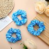 WILLBOND 20 Pcs Cheer Scrunchies Cheer Hair Accessories Cheerleading Hair Ties Elastic Scrunchies Hairband Cheerleading Gifts for Girls Women Team Sport Player Gift Birthday Party (Blue)