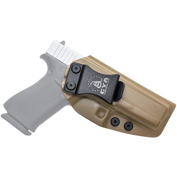 CYA Supply Co. Base IWB Concealed Carry Holster Veteran Owned Made in USA - Fits Glock 48/48 MOS
