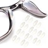Eyeglass Nose Pads, Adhesive Soft Silicone Air Chamber, OPUGIT Comfortable Air Bag Nosepads for Eyeglasses Glasses Sunglasses,2mm,10 Pairs,Transparent