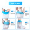 Cast Covers for Shower Adult Foot, Waterproof Foot Cast Wound Cover Protector for Shower Bath,Soft Comfortable Watertight Seal to Keep Wounds Dry, for Showering, Bathing and Hot-tub(Adult Foot)
