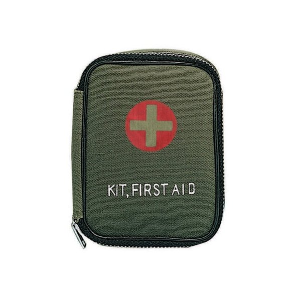 Rothco Military Zipper First Aid Pouch, Olive Drab