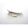Generic Small silver tone crystal leaves alligator hair clip for fine thin hair (Clip quantity: 1 clip)