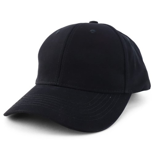Armycrew 2XL Oversized Soft Brushed Cotton Baseball Cap - Black - 2XL