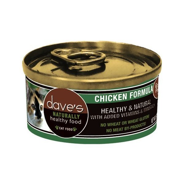 Dave's Naturally Healthy Chicken Formula for Cats (Pack 24x5.5oz)