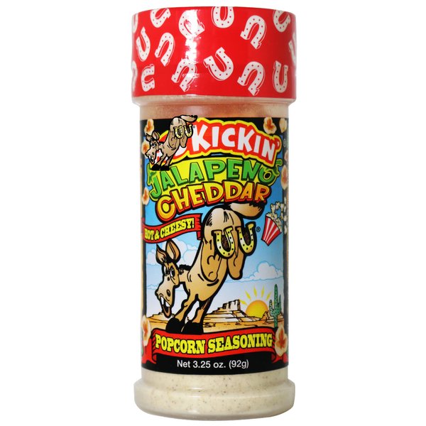 Kickin' Jalapeno Cheddar Popcorn Seasoning - Great for Gourmet Popcorn or Chicken Wings and Meat - Perfect Stocking Stuffers or Christmas Gifts - Try if you Dare! …