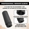 Oxygen Sensor Socket, 3/8-Inch Drive x 7/8” (22mm) O2 Sensor Socket with Side Wire Cutout, Preventing Damage to Wires, Fit All Vehicle O2 Removal and Installation