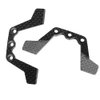 Down Stop Droop Plate Compatible with Tamiya TT02 Upgrade TT-02 RC Truck Car Carbon TATT-033 TATT-S04 Part(Black)