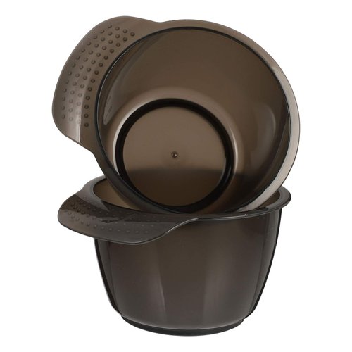 Lurrose 2pcs Hair Dye Bowl Plastic Hair Color Mixing Tools Applicator Bowl for Color Treatments for Home Salon Use