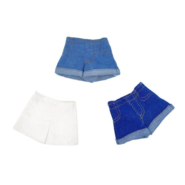 3pcs/lot Doll Clothes for 11.5" Doll Outfits Pleated Skirt Cosplay Students Skirts 1/6 Dolls Accessories (Style F)