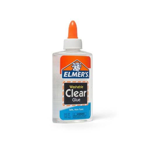Elmer's Liquid School Glue, Clear, Washable, 5 Ounces, 4 Count - Great for Making Slime