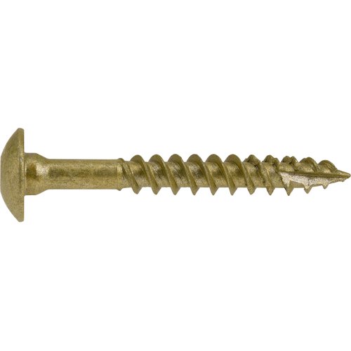 Power Pro 47866 Lag Screws, 1/4" x 1-1/2", Star Drive Construction Lag Screws, Rust Resistant, Ceramic Coated Bronze, 1lb Box, 75 pcs