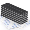TRYMAG Strong Neodymium Black Magnets Bar, 12 Pack Powerful Rare Earth Magnets with Double-Sided Adhesive, Waterproof Black Magnetic Magnet Strips Heavy Duty for Kitchen, DIY, Office - 60 x 10 x 3 mm