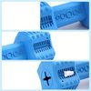 PawfectPals Indestructible Dumbbell Dog Chew Toy for Aggressive chewers, Interactive Puzzle Toy, Food Dispenser Feeder, Natural Rubber Bite Resistant for Teeth Dental Cleaning-Insert Treats (Blue)