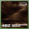 Clairol Natural Instincts Demi-Permanent Hair Dye, 4BZ Dark Bronze Brown Hair Color, Pack of 3
