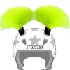3T-SISTER Fluffy Hair Decoration for Helmet with Suction Cup Reusable Design 2pcs (Helmt Not Included)