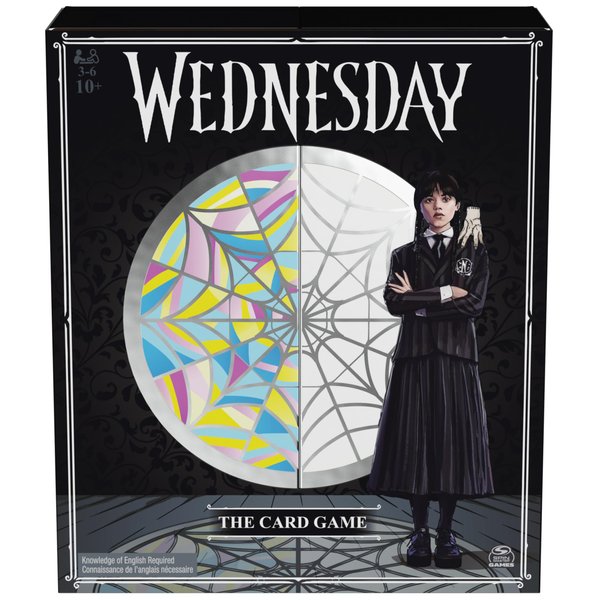 Spin Master Games, Wednesday Card Game, Premium Foil Cards from The Hit TV Series Wednesday, Family Game Night, Card Games for Ages 10+