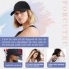 FORCUTEU Hat Wigs for Women Baseball Cap with Hair Extensions Short Straight Bob Hairstyle 12 Inch Caps with Hair Attached Adjustable Baseball Cap Wig for Daily Party