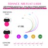TDANCE Flat Lashes Eyelash Extensions 0.15/0.2mm Thickness Super Soft Air Flat Lash Extensions Ellipse Eyelash Extensions Matte Black Flat Eyelash Extensions Salon Use(Air Flat,0.15-CC,8-15mm)