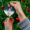 Cream Puppy Golden Retriever Dog Ornaments for 2025 Christmas Tree Personalized Name Gifts 2026 New Year Eve Decorations White Heart