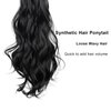 Hair Ponytail Extension, Clip In Ponytail Hair Extensions, Fake Ponytail for Women, Claw Clip Ponytail Black