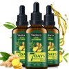 Vedora King of Ginger Oil for Hair Growth - Biotin Hair Growth Serum, 100% Pure Natural Ginger Essential Oil - Promotes Stronger, Thicker, Longer Hair in Women & Men - 3.15 Fl Oz / 90ML (3 PCS)