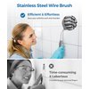 kHelfer Electric Cleaning Brush with Battery Power, KH6A Small Electric Grout Brush&5 Replacement Brush, Lightweight Waterproof Stainless Steel Wire Brush for Grout, Tile, Corner, Kitchen, Bathroom