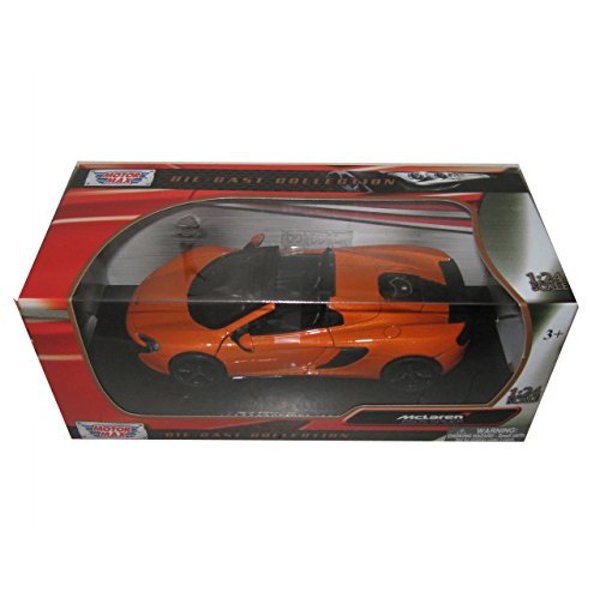 Showcasts Collectibles McLaren 650S Spider Convertible 1/24 Scale Diecast Model Car Orange
