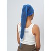 KAYDE Long Hair Sleeve Cap for Natural Hair, Extensions, Breathable, Stretchable, fitted, Hairwrap, hairband, light, BLUE