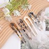 4 PCS French Hair Pin, U Shaped Acetate Hair Pins, 4.6 inch French Twist Hair Pin for Women Girls Hairstyle, Chignon Hair Pin for Thin Thick Hair