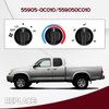 Set of 3 AC Heater Blower Fan Control Knob Replacement for 2000-2006 Toyota Tundra Air Conditioner Control Knob Replace 55905-0C010, 559050C010 A/C Knob