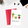 XXDJLP Funny Graduation Good Luck Card for Kids, Food Pun Encouragement Card for Vegan Family Member, Cute Supportive Card Gifts for Best Friends Women Men, Happy Birthday Card Rooting For You