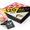 Hyper-Sticky Magnets with Adhesive Backing - 120pcs 0.8x0.04 Strong Magnetic Squares for Whiteboard Fridge - Easy-to-Cut Stickers for Planning and Organization - Teacher Must Have - Teacher Supplies