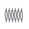 6 Pieces Black Plastic Hair Donut Bun Maker Hair Twist Braid Bud Hair Curler Magic Hair Styling Accessory