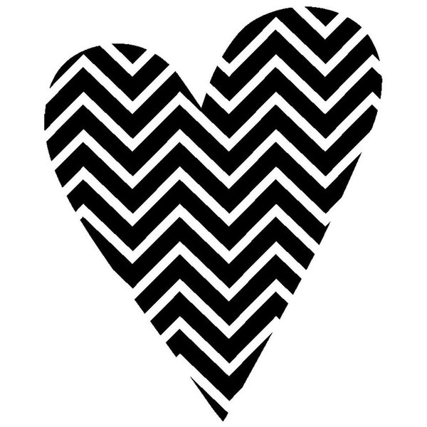 Hero Arts Woodblock Stamp, Patterned Heart