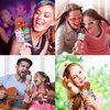 BlueFire Wireless 4 in 1 Bluetooth Karaoke Microphone with LED Lights, Portable Microphone for Kids, Best Gifts Toys for Kids, Girls, Boys and Adults (Pink)